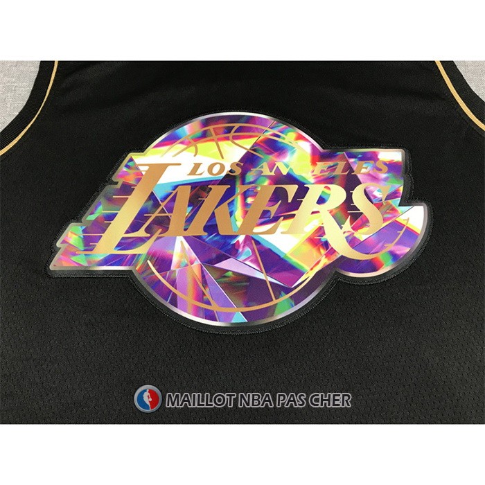 Maillot Golden Edition Los Angeles Lakers Kobe Bryant NO 24 2021-22 Noir